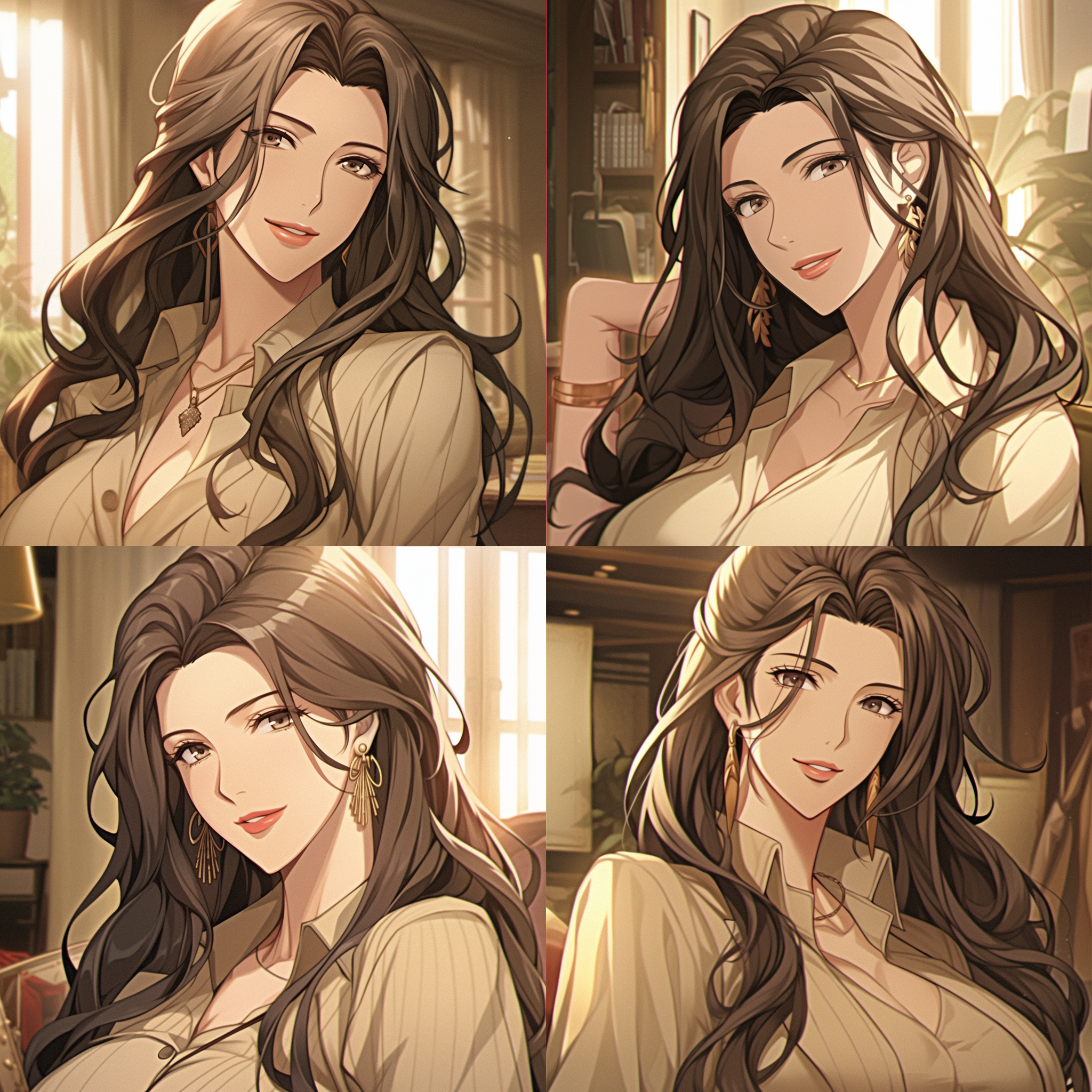 女生头像，高冷御姐，富有魅力，头部特写，彩色，逼真，大光圈，浅景深，冷色调，锐利眼神，微侧脸，高光细节，阴影层次，时尚发型，精致妆容，自信表情。