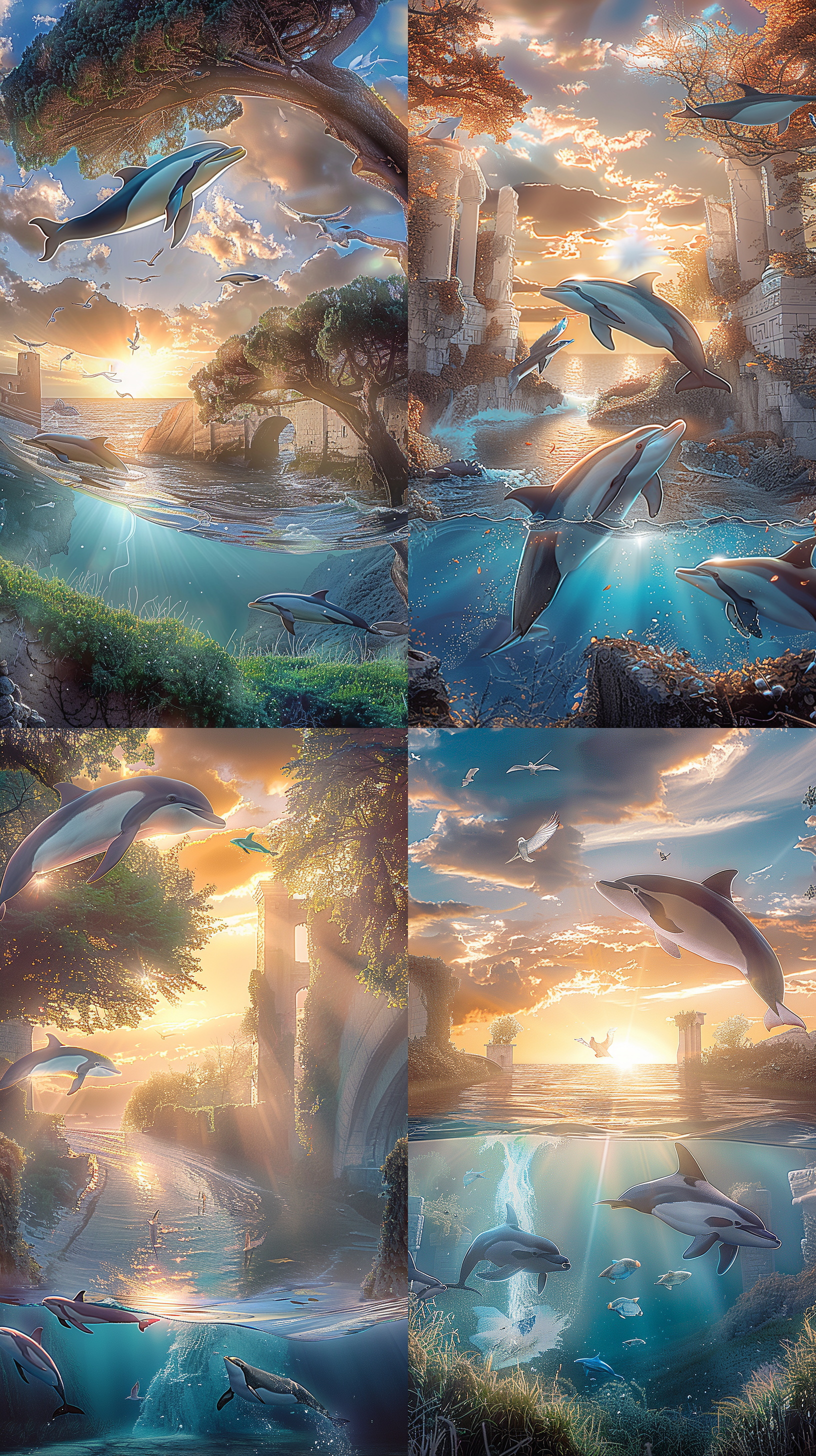 提升分辨率与效果，超高清，细节丰富，色彩鲜明，自然风光，广角镜头，黄金时刻，逆光，hdr，层次感，宁静，生机。