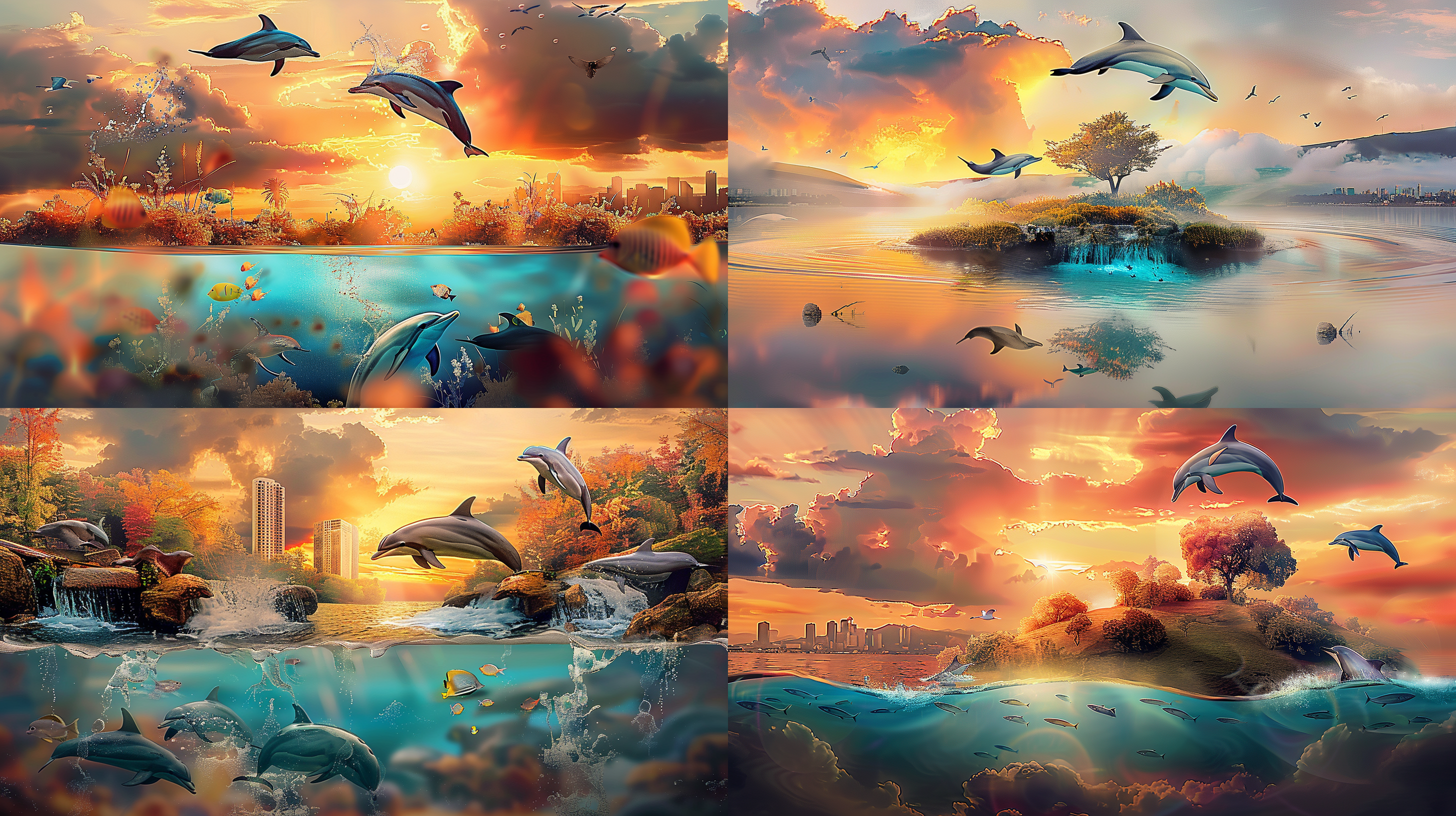 提升分辨率与效果，超高清，细节丰富，自然风光，色彩鲜明，长焦镜头，黄金时刻，柔光，慢快门，静谧，和谐。