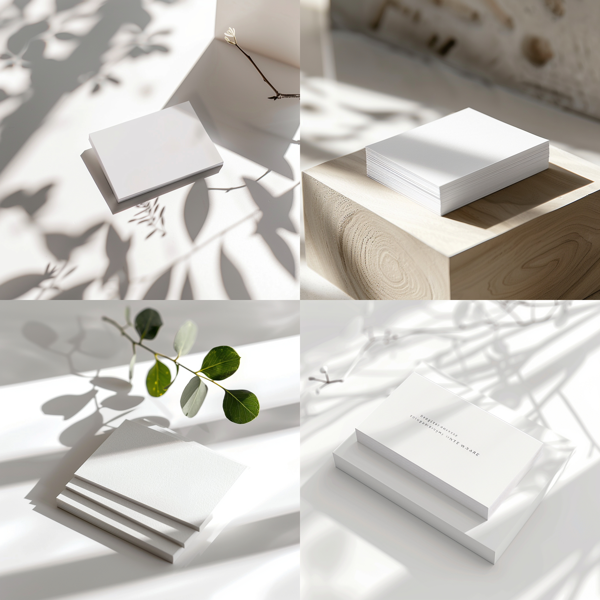 名片展示，极简风格，白色背景，清晰排版，细节突出，自然光，微距镜头，静态，专业，现代感，和谐色彩。