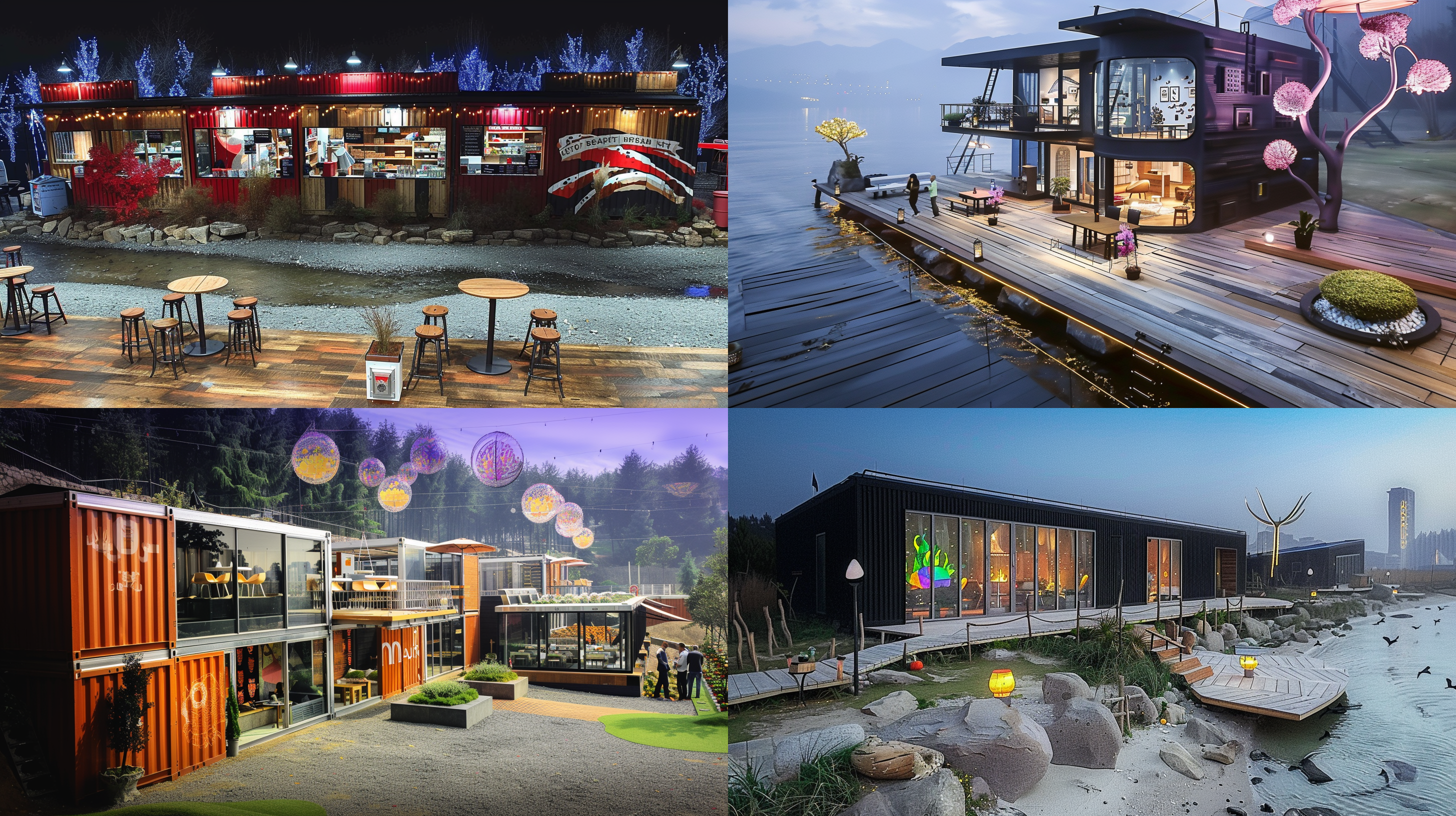 海边集装箱咖啡馆