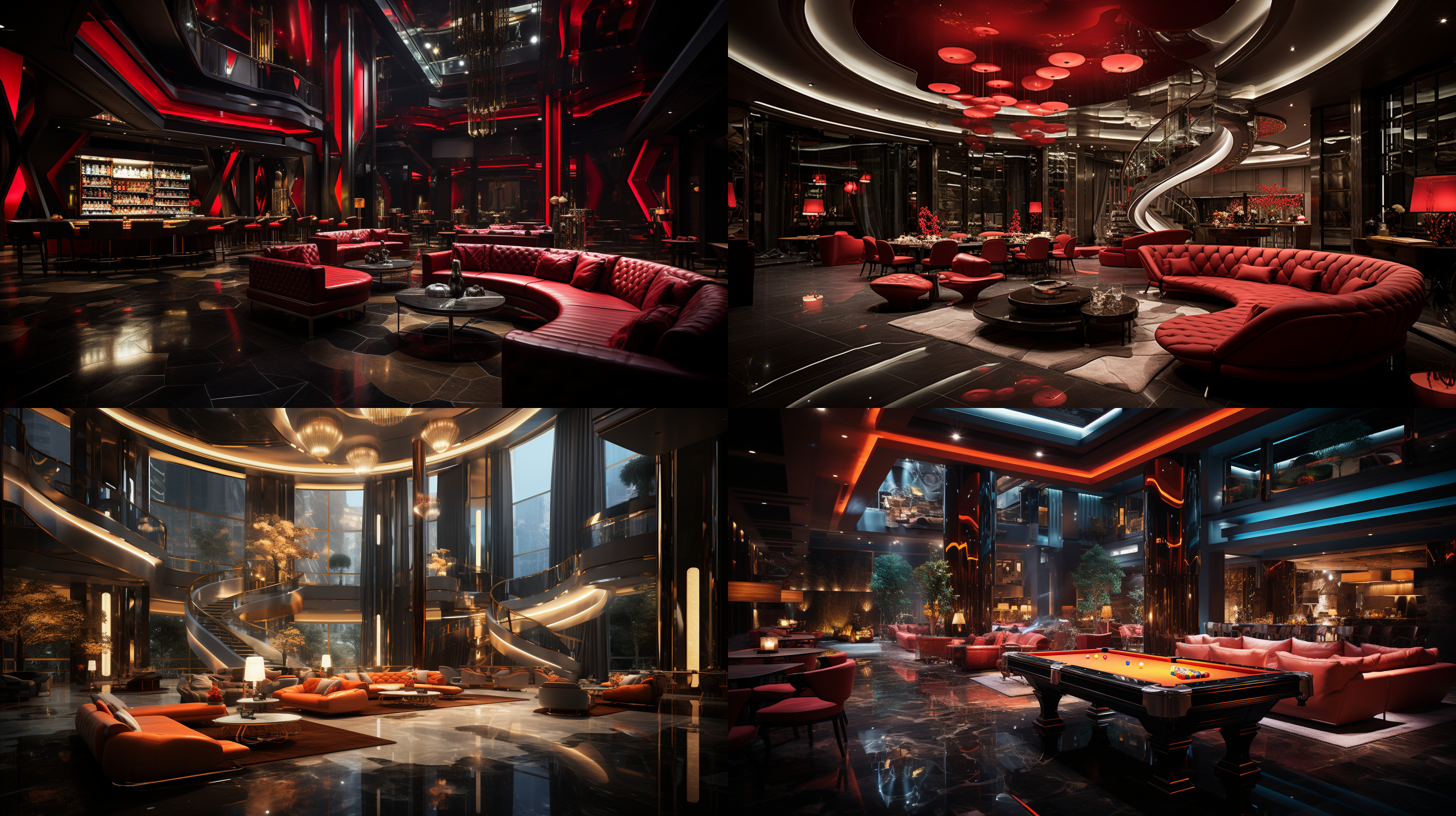 奢华私人ktv包间，舒适设计感沙发单椅，家具两侧，香槟茶几，大理石地面，明亮画面，墙面吊顶灯光结合，led屏，璀璨灯光，广角镜头，高清细节，暖色调，豪华氛围。