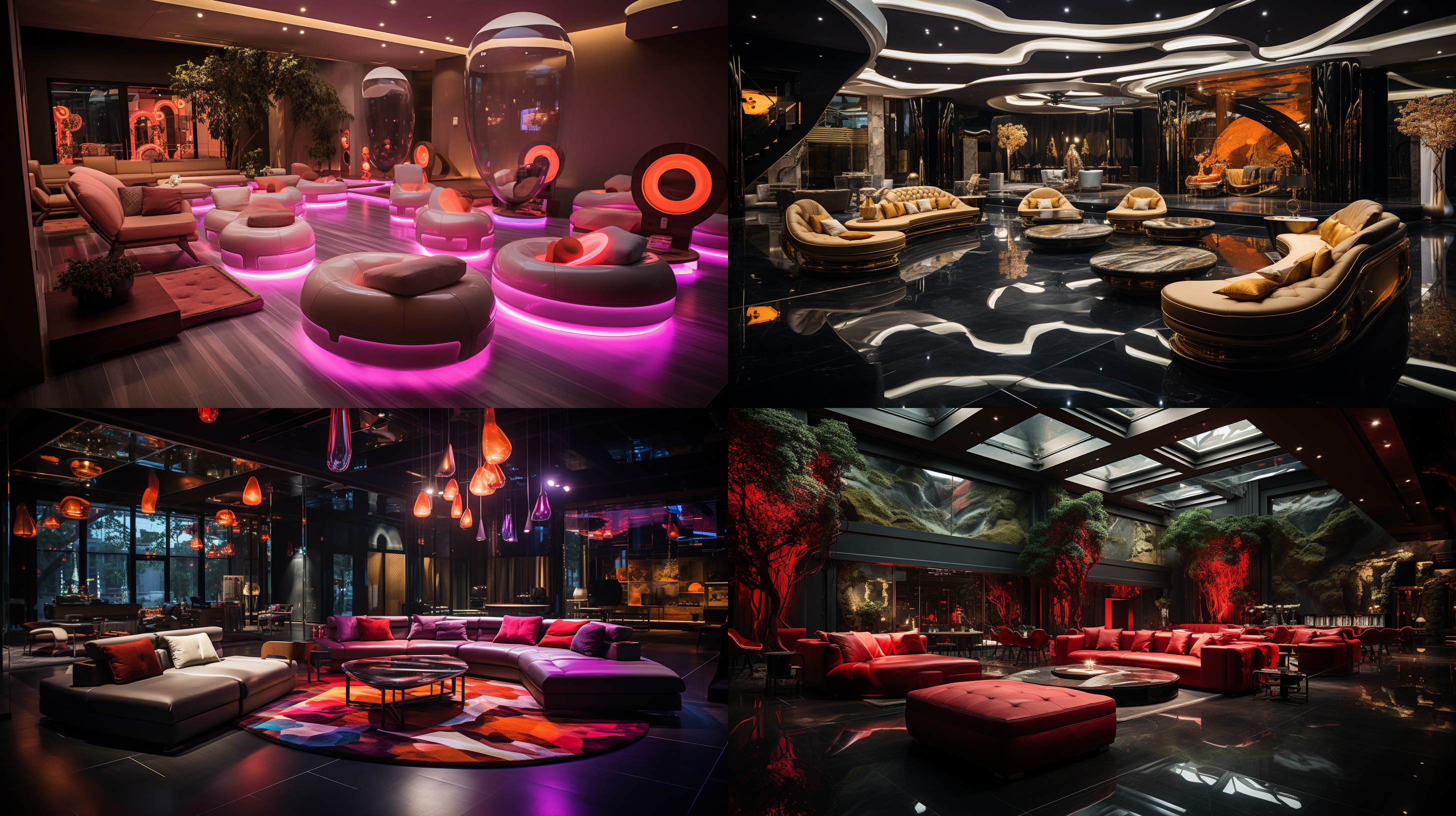 奢华私人ktv包间，20平方米，明亮舒适，设计感沙发单椅两侧，大理石地面，明亮对比，墙面吊顶灯光结合，led屏，无窗，室内光，广角，细节高清，奢华，现代，温馨，细节丰富，色彩鲜艳，氛围热烈。