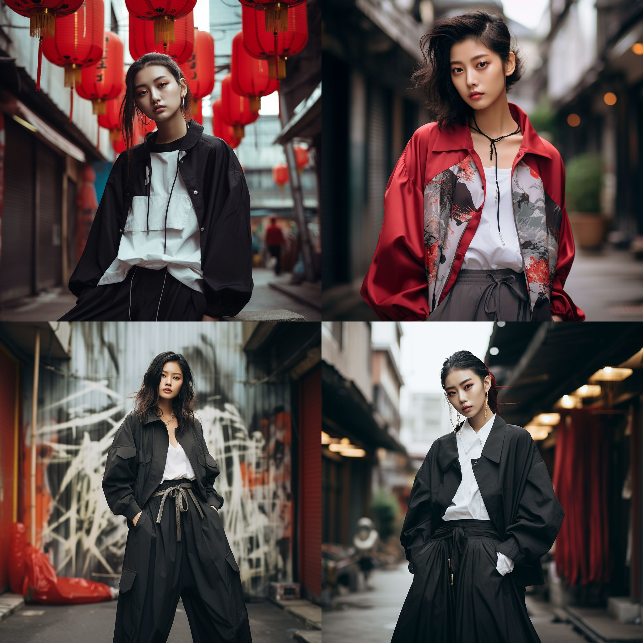 简约文艺范服装的中国文艺女青年街拍