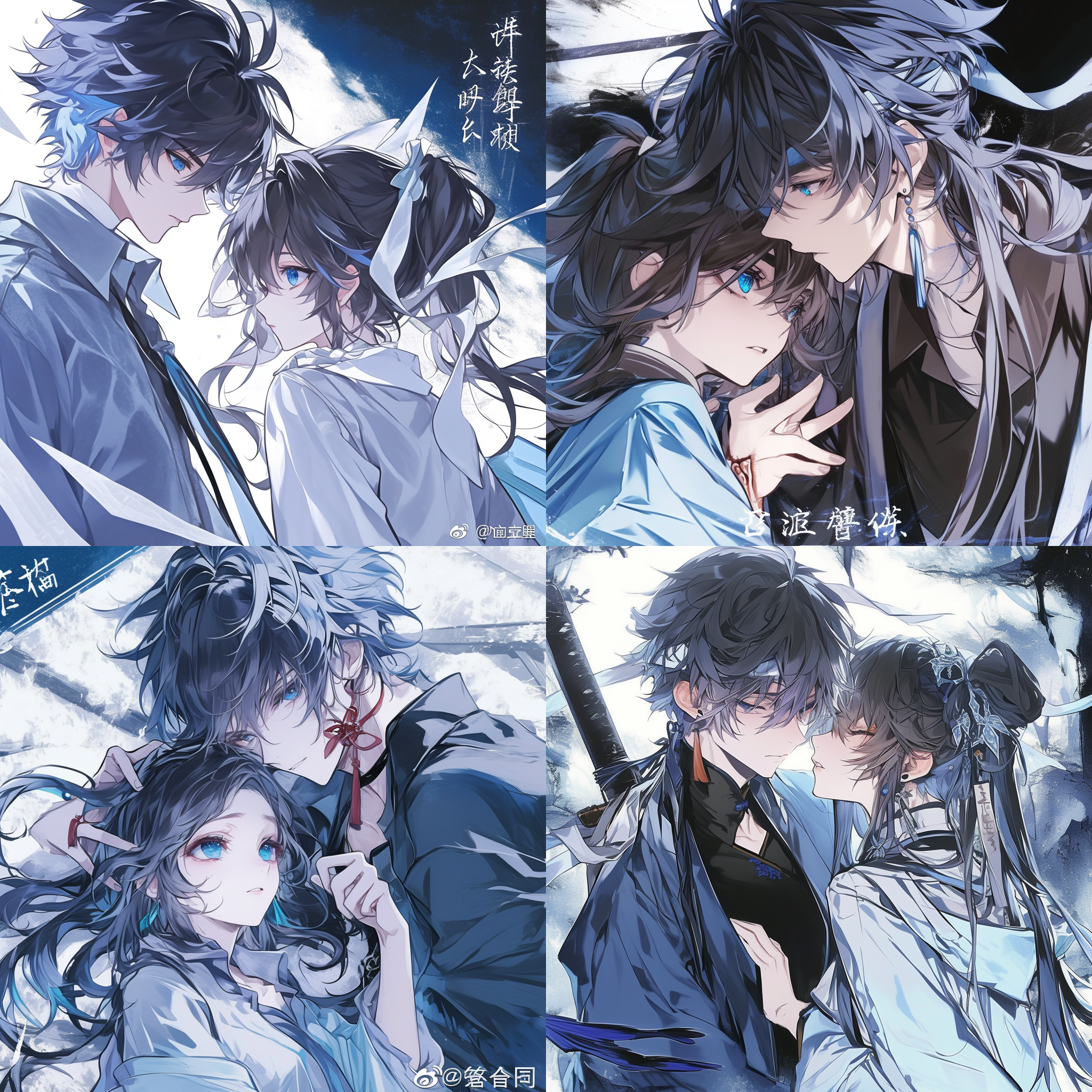 这幅动漫情侣的厚涂作品，以其厚重而富有质感的笔触，将情侣的形象刻画得立体而逼真。每一处肌肤的纹理、衣物的褶皱都被精心描绘，仿佛能触摸到他们真实的温度。