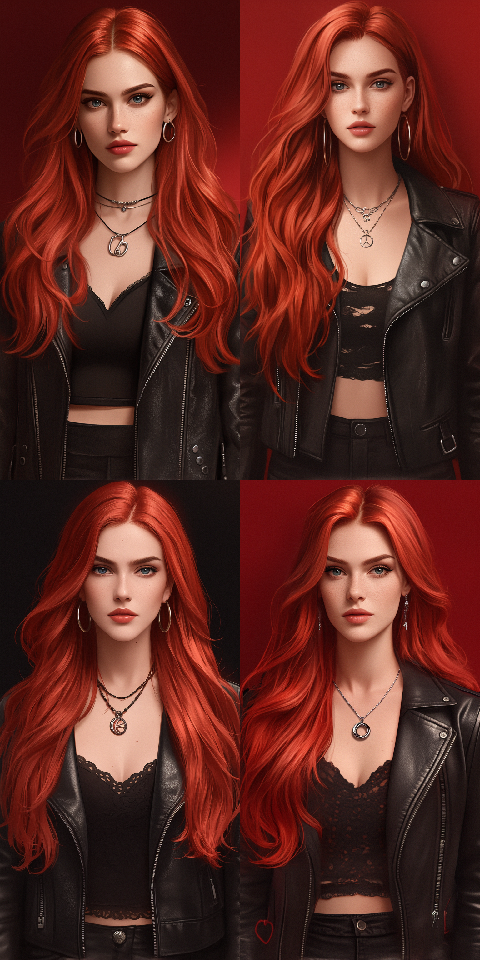 美女，完美身材，大波浪卷发，耳坠，风镜，黑色夹克，紧身衣，紧身裤，过膝长靴，手枪，立姿，全身，6k