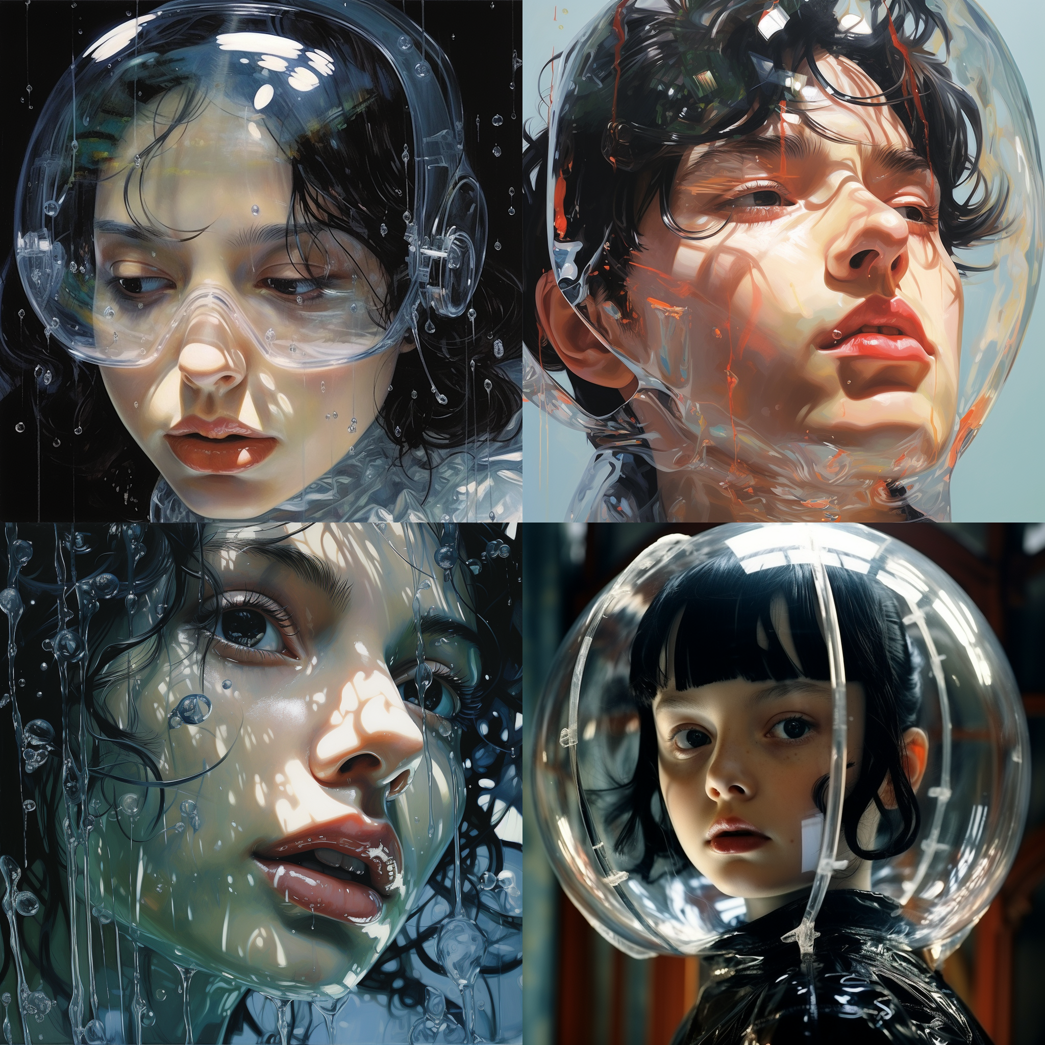 通透，润泽，反光