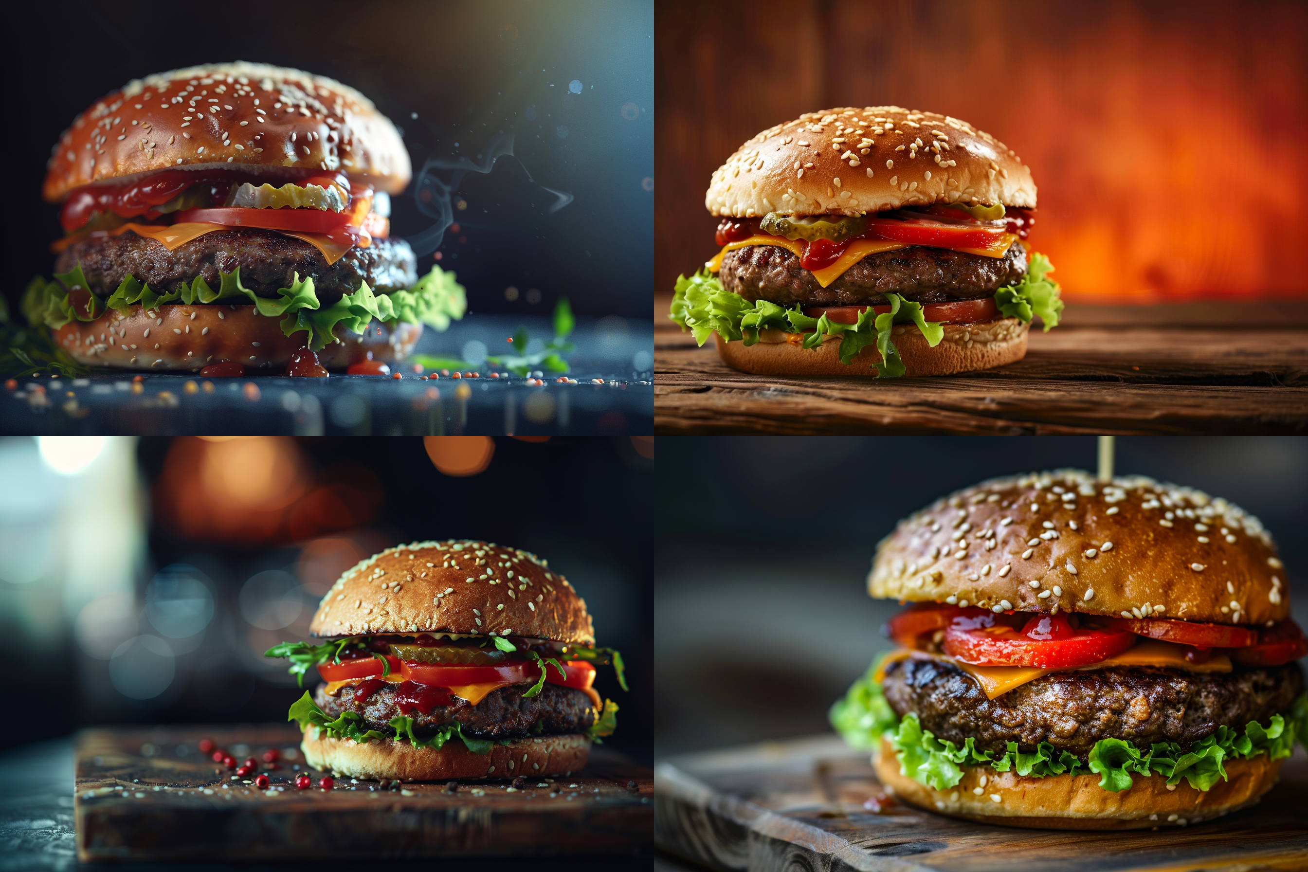 burger on a transparent background，high quality picture, high resolution,hq,4k