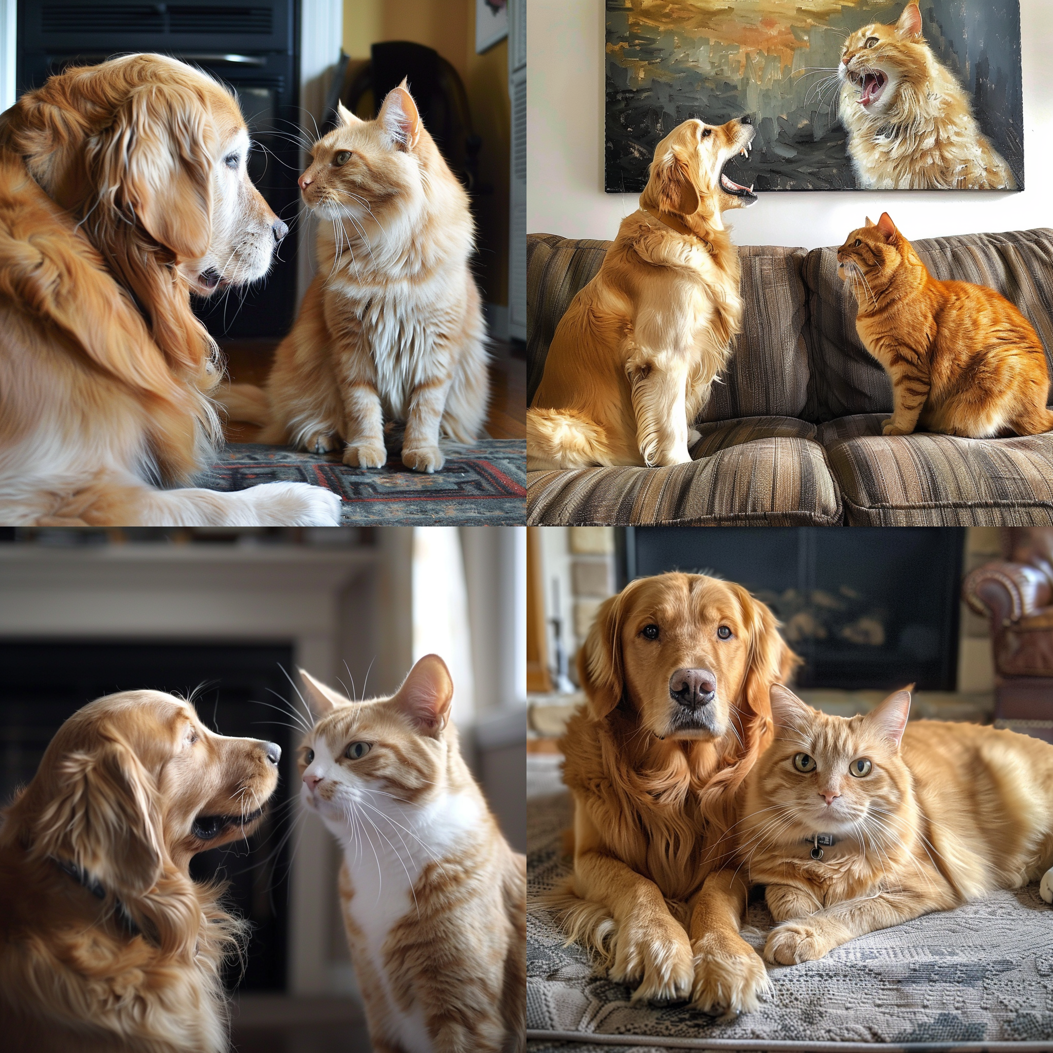 金毛犬大战大橘