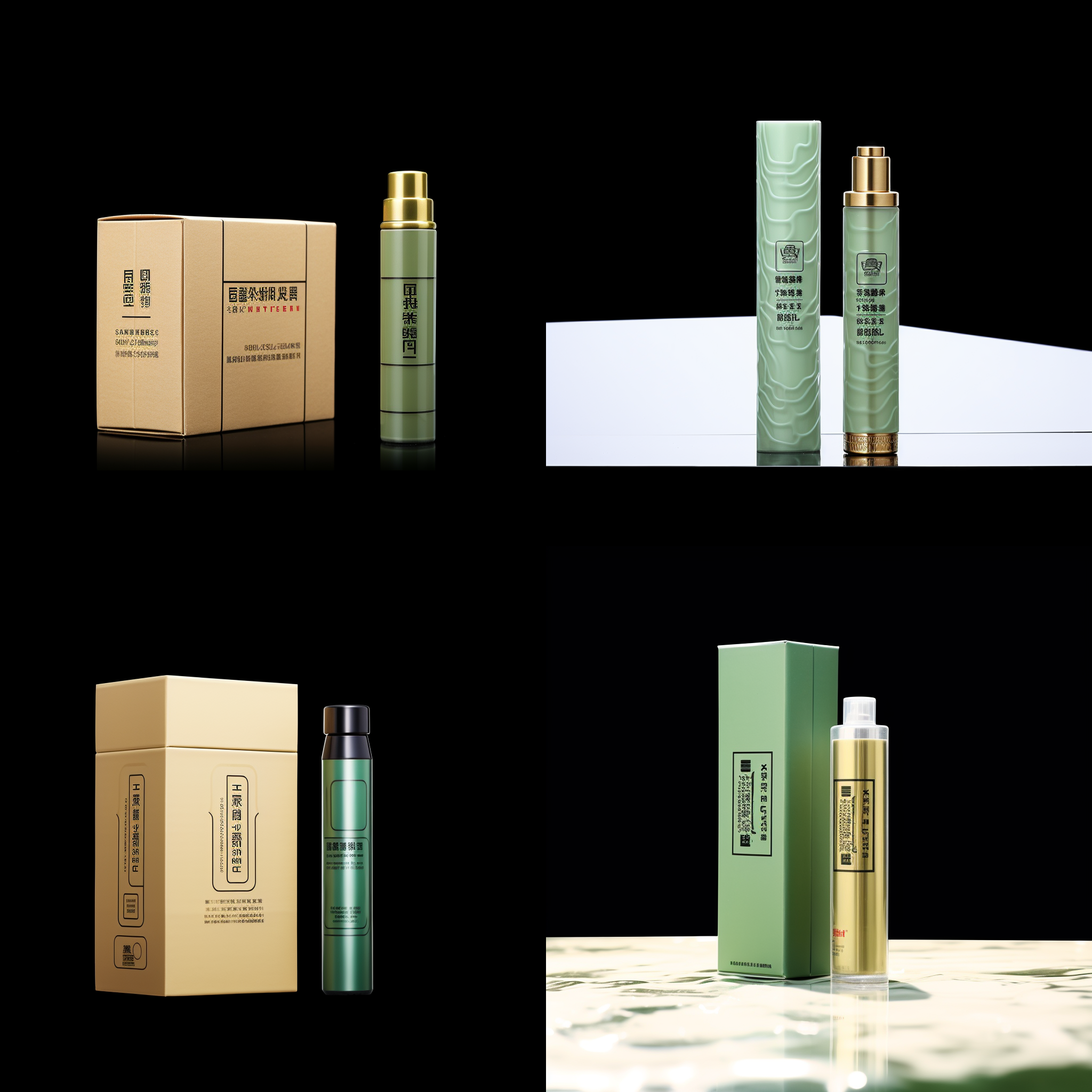 挤压粘稠胶硅胶，柱状包装瓶体放倒+竖立组合，包装箱，简约设计，清新自然风格，背景窗外，微距镜头，逆光，细节突出，精致纹理，清爽绿色，“世豹”品牌标志，优雅。 塑料