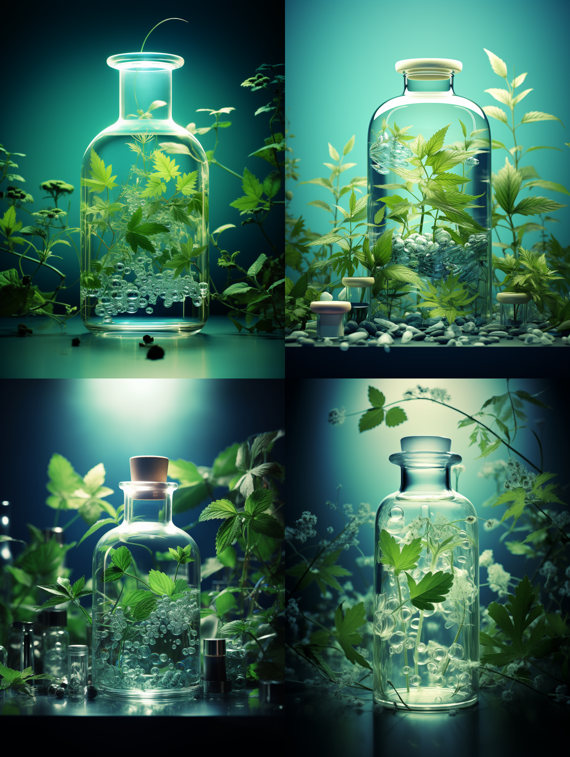 生成一个符合医学科学定义描述的 超氧化物岐化酶（sod）的科普挂图，背景为串叶松蓝草的生物研究实验室，实验台上的样品瓶，检测，化验分析仪器，顶级的画面质感，科技美学，蓝绿色调为主，充分体现科技感，顶级的摄影效果，唯美，