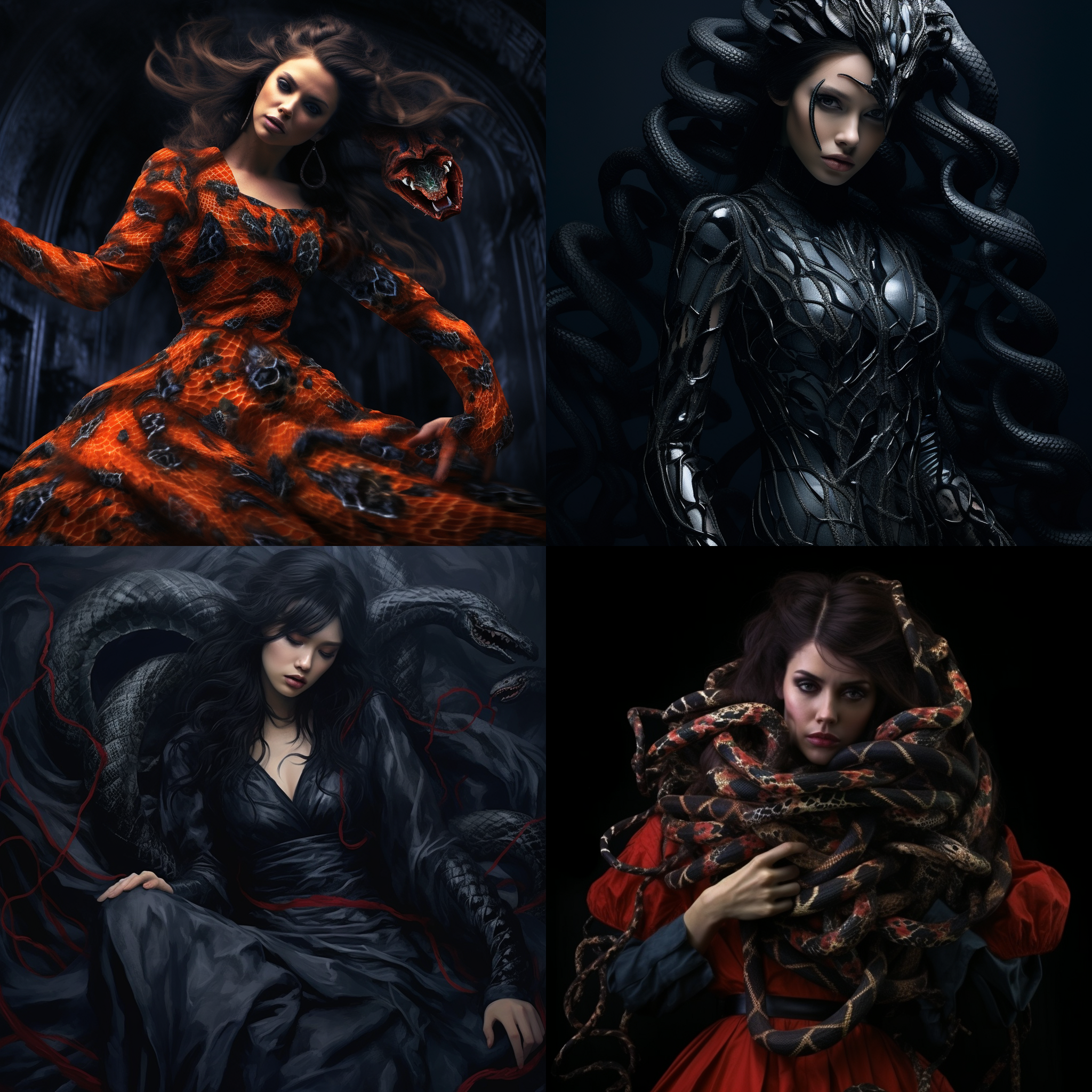 美女浑身被毒液包裹，妩媚动人