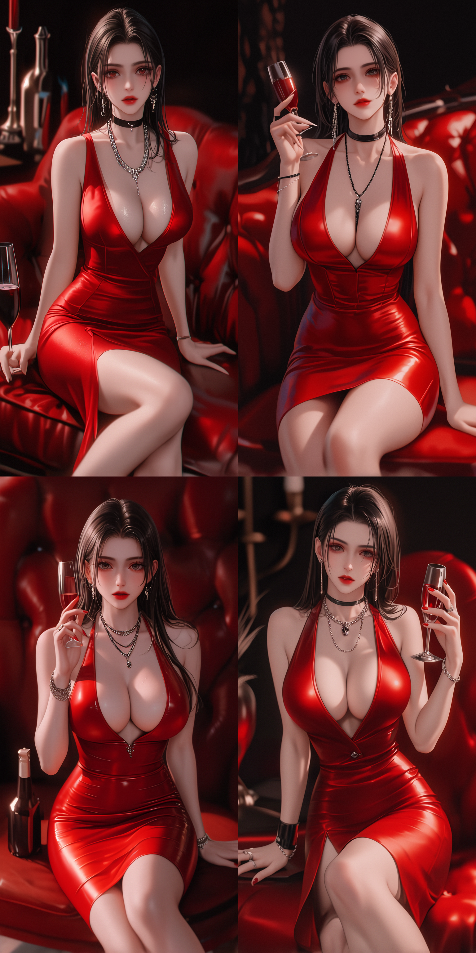 mai, king of fighters, 照片采用柔和的光线，突出女性的高雅气质。古典色调和细节表现出古代文化的魅力。古风，汉服，闺房，华丽，宫殿，屏风，地毯，柔和光线，高雅气质，古代文化。 梦回霓裳羽衣舞， 永记仙乐心中存。