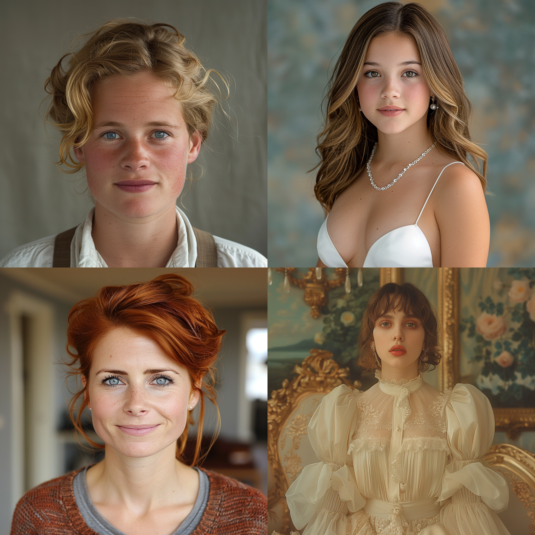 女生正面照，精致面容，真实细腻皮肤，室内光线，柔和色调，中焦镜头，微笑，自然表情，细节丰富。