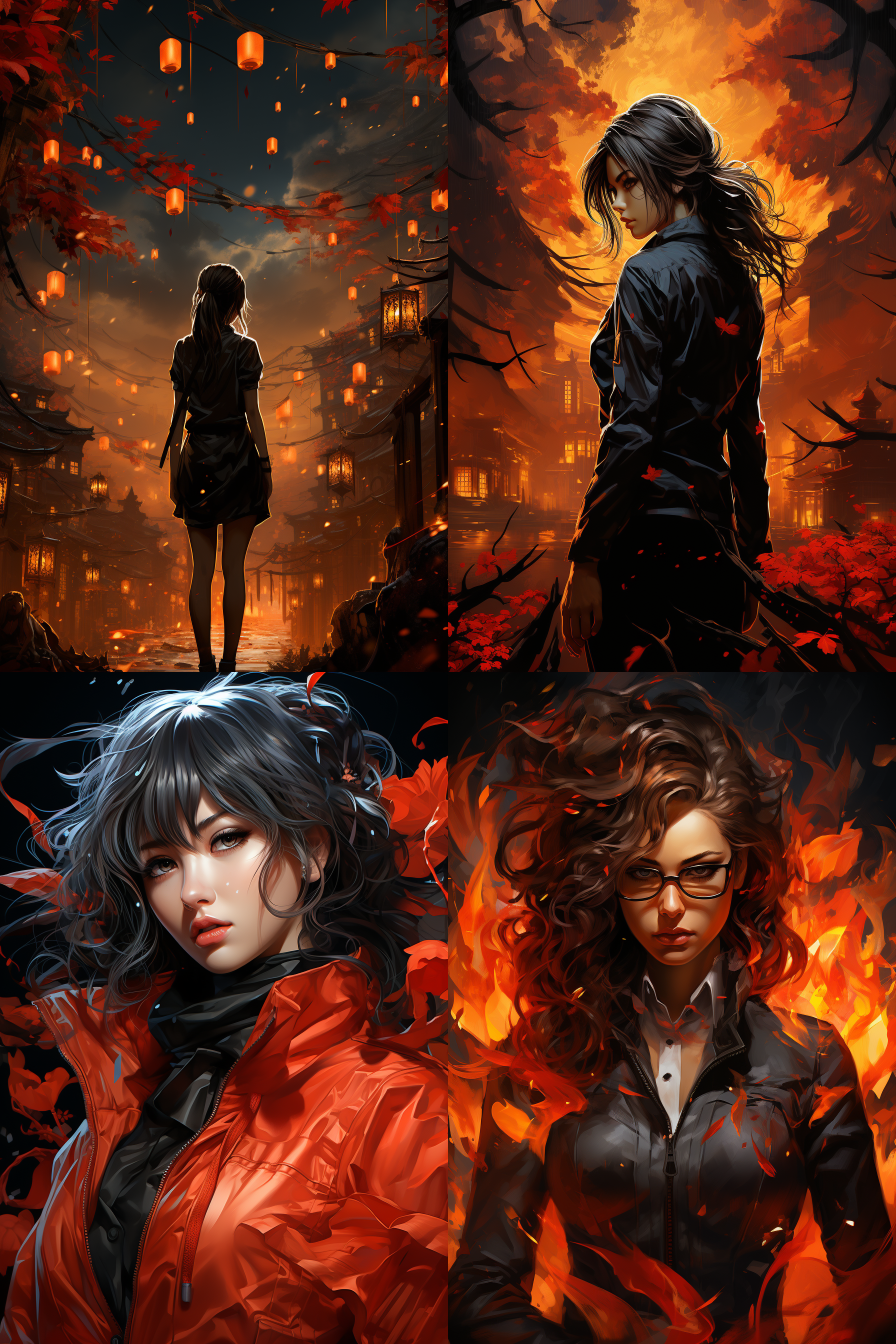 dear miss, her curves are graceful, her body is hot, with a nightclub background, her eyes are seductive, mysterious, high contrast lighting and shadow, soft lighting, wide-angle lens, stage, side lighting, female charm, red magic array tattoo, japanese anime style, diagonal composition, high contrast, warm color tone, side lighting, dynamic capture, sense of mystery, red tattoo, full-body shot, red high heels.,,in clothes