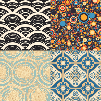circular pattern，clean background