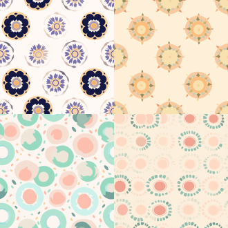 circular pattern，clean background