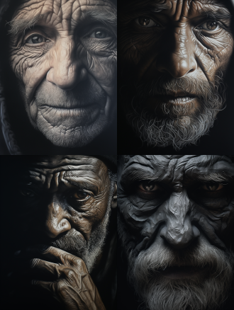 木碳特写，超逼真精细纹理，特写构图，暗色调，微距镜头，侧逆光，静止，写实风格