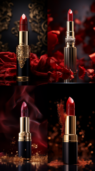 商业摄影，设计师口红产品，工作室灯光，8k画质，辛烷渲染，高分辨率摄影，精致的细节．高级，专业的影棚灯光，专业摄影师，丰富的沉浸感，精湛的工艺