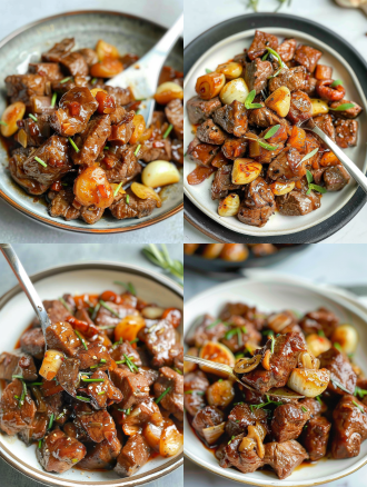 黑胡椒大蒜口蘑炒牛肉