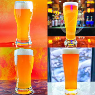 精酿啤酒，晶莹透亮，动态摄影，干净的背景，细节精细，光影结构分明，高速快门，暖色调，自然光，产品突出，清新感，玻璃上能看到凝结的水珠，8k。