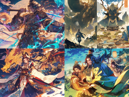 国风漫画，召唤典，五彩光芒，cg插画，二次元，中国风，动漫，高清，特写镜头，正视镜头，高对比度，神秘，光影交错，细节丰富，色彩鲜艳，动态感，幻想元素，传统文化，现代技术，视觉冲击。