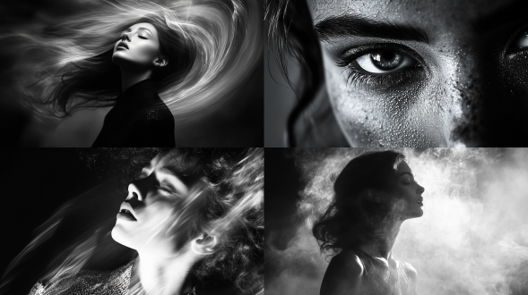 风格摄影佳作 电影风 时尚机器 高调摄影 灰度 个性的视角 漫延感 动态美学 艺术感染力 留白搭配 高明度背景 发光 毛玻璃感般的模糊效果 颗粒层次感 超现实主义 高级感 细节生动完美 杰作