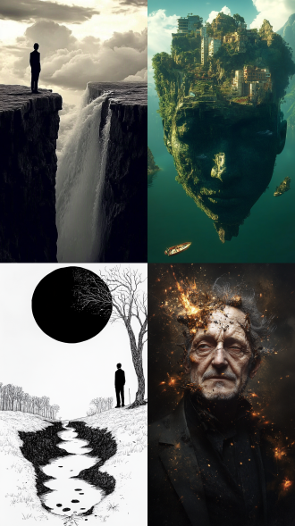 现实中能想到，却看不到的，意识流