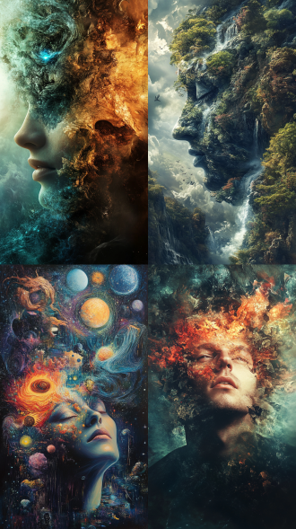 现实中能想到，却看不到的，意识流