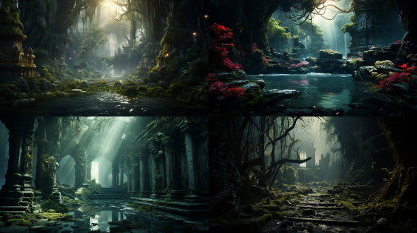 真实摄影，神秘的秘境，优美的画面，丁达尔光线，广角，宏大的场面，伟大的作品，丰富的细节，精致的画面，8k