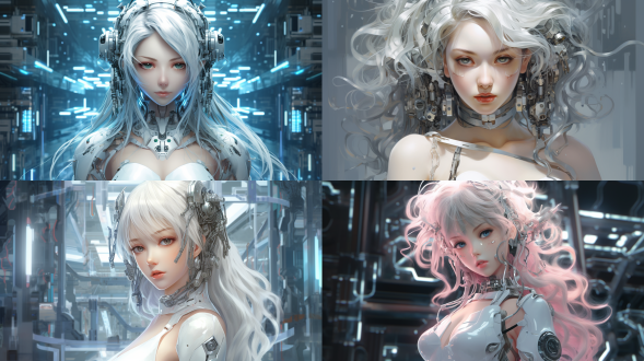 midjourney bot 普通 - mj5.2 2024-07-08 09:06:11 id:1810118144962859008 分享 已推荐到广场 采集 删除 cyborg - girl with silver hair, front page of art station, wlop : :, photorealistic magazine picture, charli bowater and artgeem, inspired by lin tinggui, highly detailed zen neon, 2029, terminals, interconnected human lifeforms, kan liu,,in clothes cyborg - girl with silver hair, front page of art station, wlop : :, photorealistic magazine picture, charli bowater and artgeem, inspired by lin tinggui, highly detailed zen neon, 2029, terminals, interconnected human lifeforms, kan liu,,in clothes,,in clothes