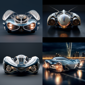 飞行汽车，奔驰的流线，宾利的车头喷射火焰，车门亮色位置有动力装置用于飞行，有尾翼，白色蓝色调为主，尾部有火焰喷射，未来，设计感，科幻，在未来世界飞行，写实细节