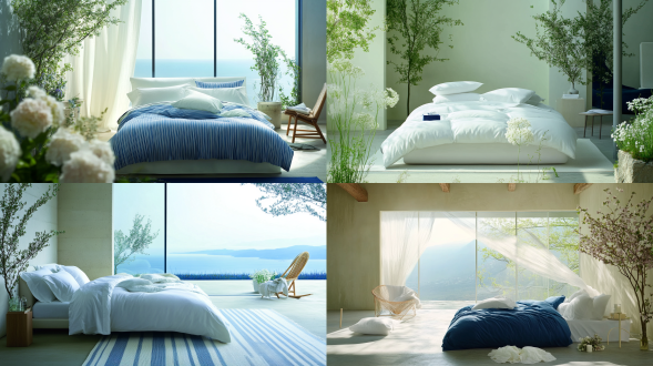 床品广告，床品摄影