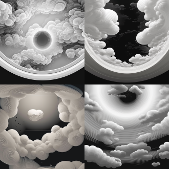 生成一张图片,图片内容是天花板上的天穹,天穹内有一个大螺旋的形状,大螺旋由圆形外围向中心旋转延伸,形状层层叠叠,现代极简风格,居中构图,极简,极简,极简,光线柔和,画面干净,结构简单.极简,极简,极简,元素不要太多.