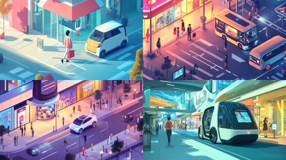 尚青少年，雅迪电动车，万达广场，手持互联网代购包，三分构图，都市环境，中长焦镜头，顶光，动态，彩色，青春活力， 等距视角， 光追反射 ，调色板， 等距视角 ，光追反射 ，调色板 ，图标 城市 等距视角 光追反射 调色板 vogue时尚