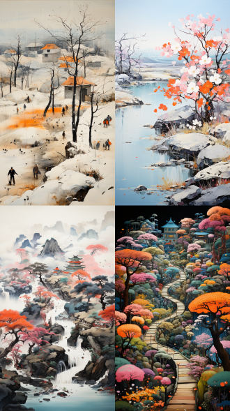 黛玉葬花，中国画风格，线条勾勒，娟本淡彩，高画质，优雅姿态，柔和表情，背景留白，细节丰富，静谧氛围，传统服饰，细致描绘，古典美。。