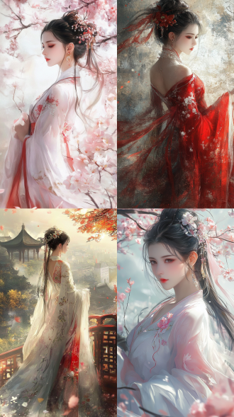 中国风，流光溢彩，画质清晰，华美端庄