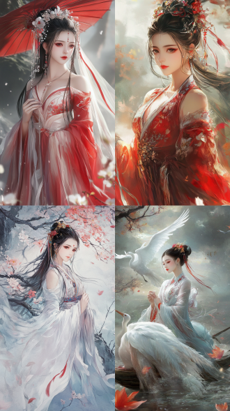 中国风，流光溢彩，画质清晰，华美端庄