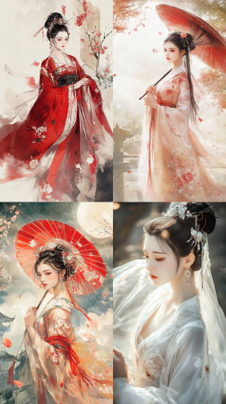 中国风，流光溢彩，画质清晰，华美端庄
