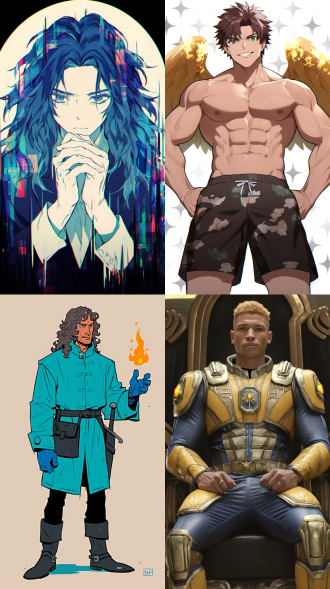 一个正面视角的亚洲术士，穿着帅气站在帝国的时空门前，手上操纵着火焰，目光坚定，看向前方