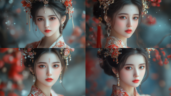 中国风，流光溢彩，画质清晰，华美端庄
