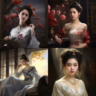 中国风，流光溢彩，画质清晰，华美端庄