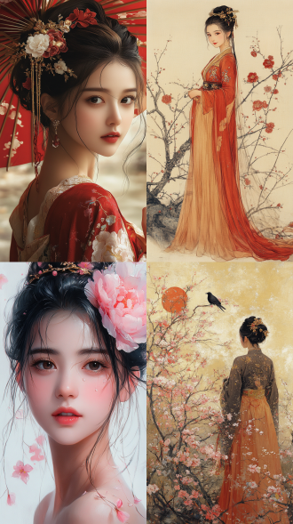 回眸一笑百媚生，六宫粉黛无颜色。春寒赐浴华清池，温泉水滑洗凝脂。侍儿扶起娇无力，始是新承恩泽时。云鬓花颜金步摇，芙蓉帐暖度春宵。春宵苦短日高起，从此君王不早朝。承欢侍宴无闲暇，春从春游夜专夜。后宫佳丽三千人，三千宠爱在一身。金屋妆成娇侍夜，玉楼宴罢醉和春。姊妹弟兄皆列土，可怜光彩生门户，遂令天下父母心。