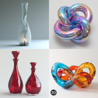 克莱因瓶三维立体空间透明模型