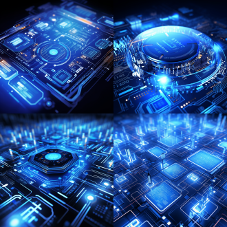 发光的数字1，立体图形用户界面，白色与鲜蓝色，复杂电子结构，未来主义风格，hdr，uhd，专业级，高分辨率，精细细节，科技感，创新设计，冷色调，聚焦，清晰度高，现代感，极简主义，光影效果，数字艺术，超现实，技术美学，未来科技，电子界面，高对比度，精细纹理，现代科技，未来感。