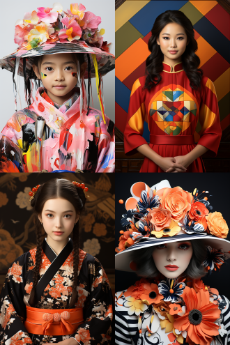 受alexej von jawlensky启发，13岁亚洲美少女扮 elvis presley肖像，配互补色，古风中国公主风，单色画，受张洹启发，rachel weisz肖像，佛教元素，发表级，rgp艺术。