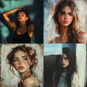 一个女孩，模特