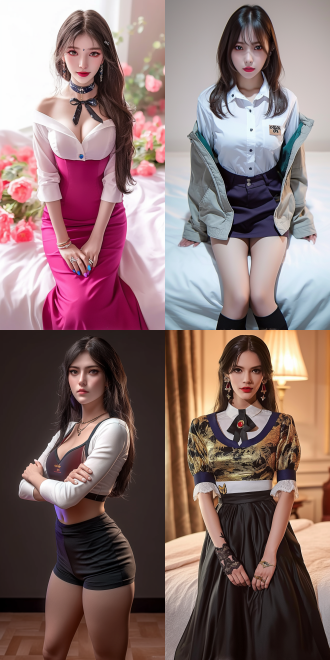 女模特，身材火辣，五官精致，全身照，高挑身材，室内环境，自然光，人像摄影，中焦镜头，清晰细节，优雅姿态，自信微笑，柔和光线，细腻肌肤，时尚装扮，室内背景，优雅站姿，明亮眼神，自然色调，自信表情。