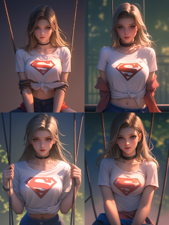 artgerm and james jean, anime visual of super model, realistic face moody lighting, pulling strings, prisoner, behance 3d, cgsociety!, on a mannequin. high resolution, inspired by feng zhu, silken blonde hair, trending on artstaion, female goku, affable ， wenjun lin, tied - up shirt, marc _ simonetti