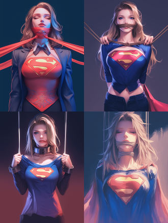artgerm and james jean, anime visual of super model, realistic face moody lighting, pulling strings, prisoner, behance 3d, cgsociety!, on a mannequin. high resolution, inspired by feng zhu, silken blonde hair, trending on artstaion, female goku, affable ， wenjun lin, tied - up shirt, marc _ simonetti